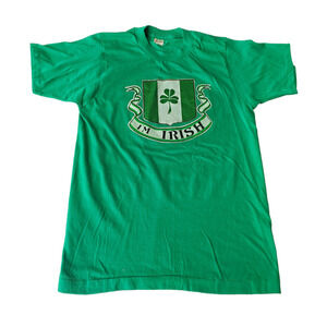 Screen Stars Vintage I'm Irish Short Sleeve T-Shirt Size M
